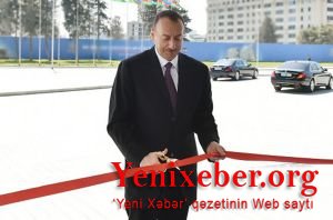 Azərbaycan prezidenti Salyanda  Bayraq Muzeyinin açılışında iştirak edib