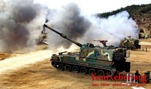 Türkiyə ordusu Afrini artilleriya atəşinə tutdu 