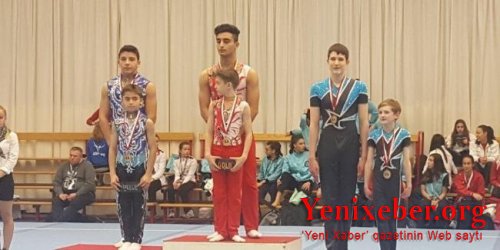 Akrobatika gimnastlarımız Belçikada qızıl medal qazanıblar