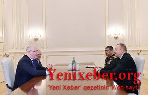 Prezident İlham Əliyev Gürcüstanın müdafiə nazirini qəbul edib