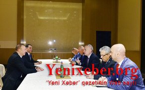 Prezident İlham Əliyev Albaniyanın Prezidenti İlir Meta ilə görüşüb