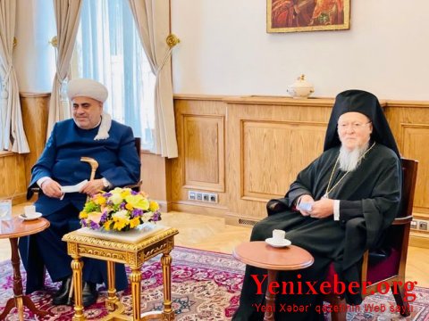 Председатель УМК пригласил Патриарха Варфоломея посетить мечети и церкви Карабаха