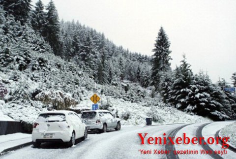 В северном регионе Азербайджана выпал первый снег