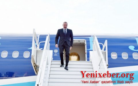 Президент Ильхам Алиев отправился с рабочим визитом в Турцию