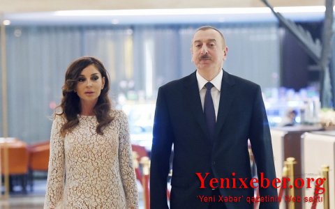 Президент Ильхам Алиев и первая леди Мехрибан Алиева приняли участие в открытии школы № 304