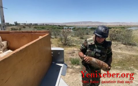 В поселке Гаджи Зейналабдин обнаружен снаряд