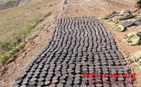 На возвышенности Сарыбаба обнаружено минное поле, установленное незаконными армянскими формированиями
