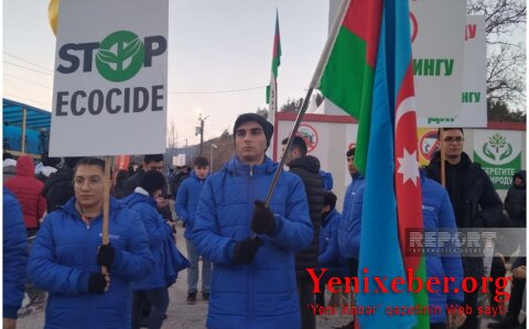 Акция протеста на дороге Ханкенди-Лачын продолжается уже 16-й день