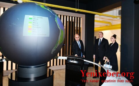 Президент Ильхам Алиев и первая леди Мехрибан Алиева приняли участие в открытии Инновационного центра STEAM