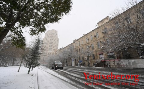 Завтра в Азербайджане ожидаются снег и гололед