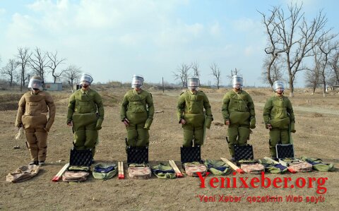 В инженерных подразделениях азербайджанской армии проводятся занятия по боевой подготовке