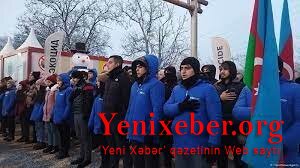 Несмотря на морозную погоду, акция протеста на дороге Ханкенди-Лачын продолжается 34 дня