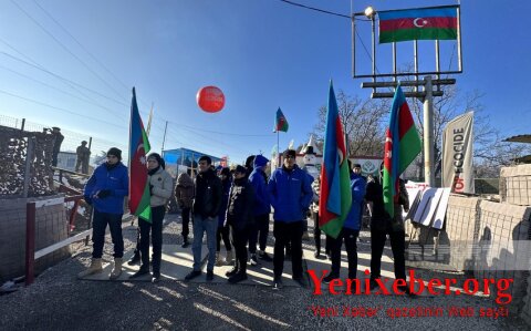 Акция протеста на дороге Ханкенди-Лачын продолжается 44 дня