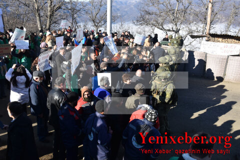 Экоактивисты проявляют высокую активность и на 55-й день акции на дороге Ханкенди-Лачын
