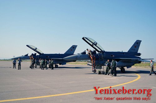 Hərbi təlimlərdə iştirak edəcək Türkiyənin F-16 təyyarələri Azərbaycana gəlib