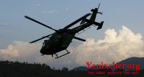 Yaponiyada hərbi helikopter qəzaya uğradı