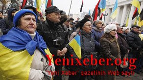 Saakaşvilinin tərəfdarları Kiyevdə Poroşenkonun istefasını tələb ediblər