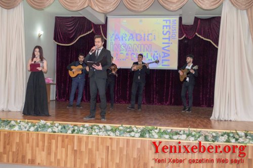 Nərimanov rayonunda “Yaradıcı insanın yaradıcılığı” adlı musiqi festivalı keçirilib