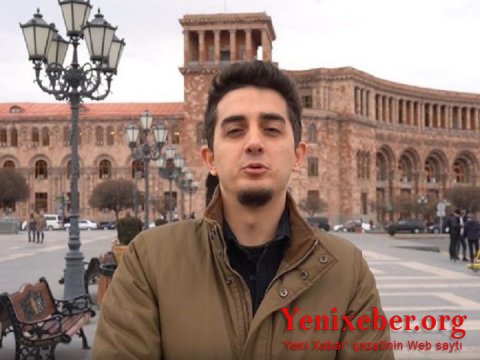 Ermənistan polisi İrəvanda türk blogerə hücum etdi —