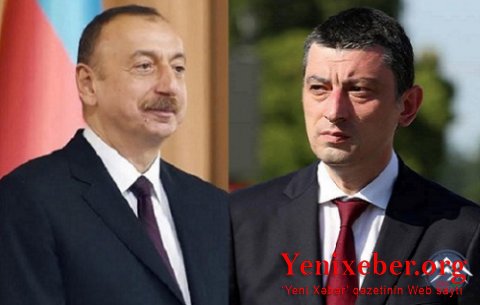 Prezident İlham Əliyev Gürcüstanın Baş Naziri Giorgi Qaxariyanı təbrik edib