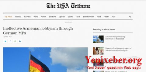 Alman deputatlar vasitəsilə qeyri-effektiv erməni lobbiçiliyi