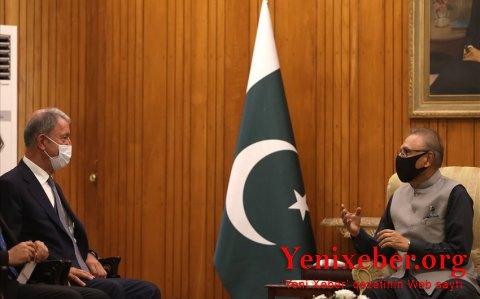Hulusi Akar Pakistan Prezidenti ilə görüşüb-
