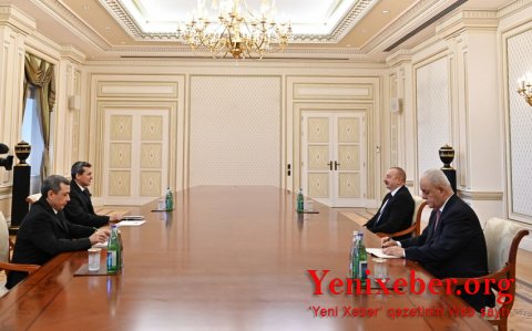 Azərbaycan Prezidenti Türkmənistanın Baş nazirinin müavinini qəbul edib