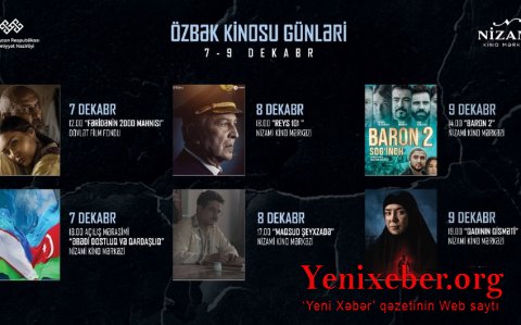 Azərbaycanda Özbəkistan Kinosu Günləri keçiriləcək