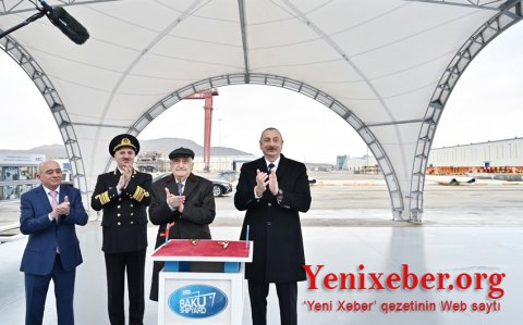 “Akademik Xoşbəxt Yusifzadə” tankeri istismara verilib, Prezident İlham Əliyev mərasimdə iştirak edib -