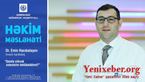 “Qanda yüksək xolesterin təhlükəlidirmi?” -