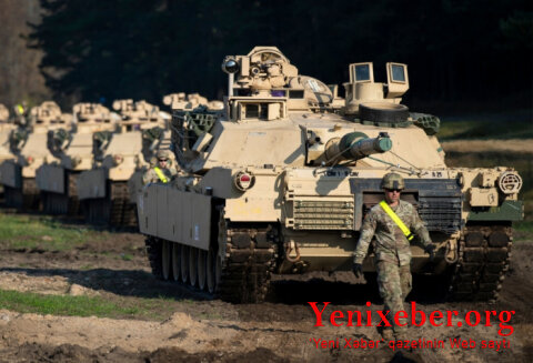 Ukraynalı hərbçilər “Abrams” tanklarında təlimlərə başlayıb