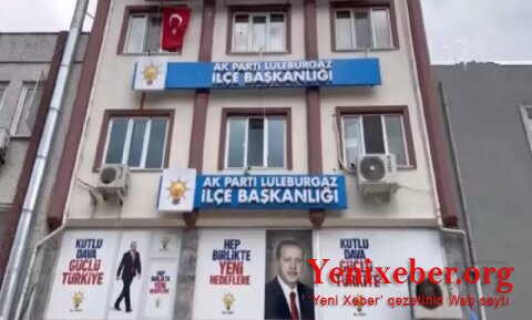 AKP-nin binasına hücum edildi -
