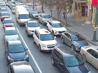 Hazırda tıxac olan yolların -