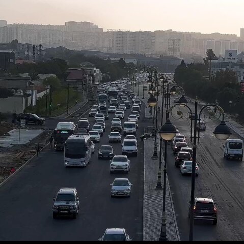 Bakıda bu yollarda sıxlıq var -