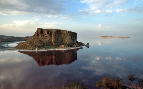 Urmiya gölünün səviyyəsi əhəmiyyətli dərəcədə artıb