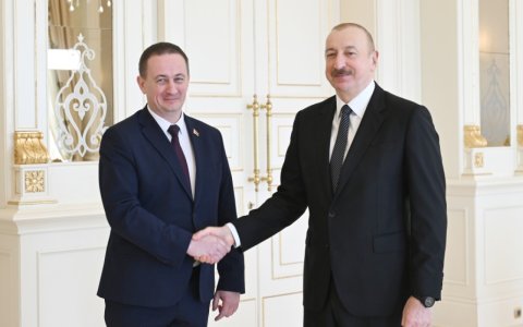İlham Əliyev Belarusun Baş nazirini qəbul etdi