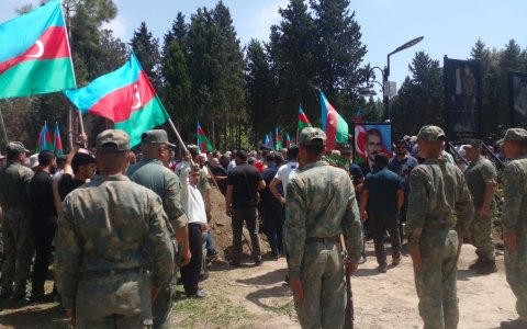 Şəhid Əsəddin Novruzov dəfn edildi