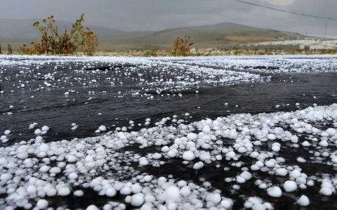Göygöl və Daşkəsənə dolu düşüb