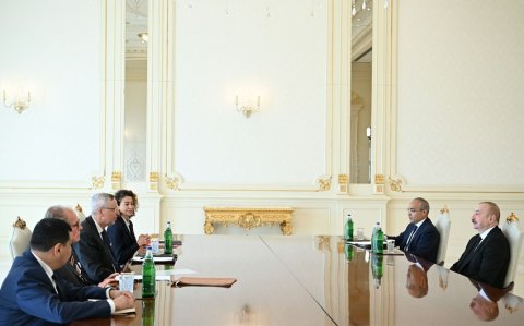 Prezident İlham Əliyev Alman İqtisadiyyatının Şərq Komitəsinin sədrini qəbul edib