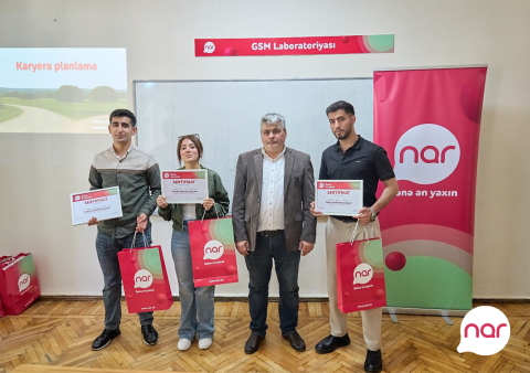 “Nar”ın dəstəyi ilə tələbələr üçün təlimlər keçirildi