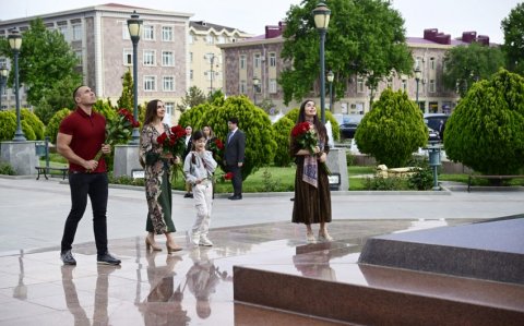 Leyla Əliyeva və Arzu Əliyeva Naxçıvana səfər ediblər