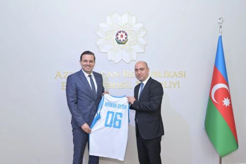 Emin Əmrullayev Türkiyənin tanınmış basketbol klubunun prezidenti ilə görüşüb