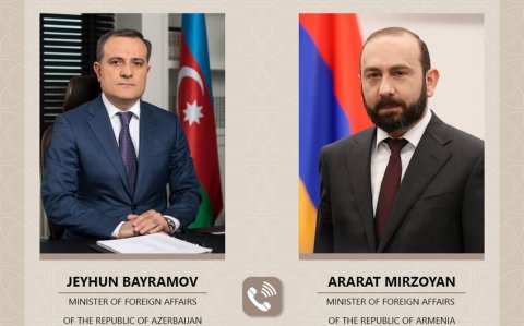 Ceyhun Bayramov Mirzoyanla Birgə Bəyannamənin icrasını müzakirə edib