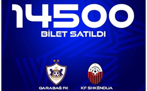 "Qarabağ"ın cavab oyununa 14500 bilet satılıb
