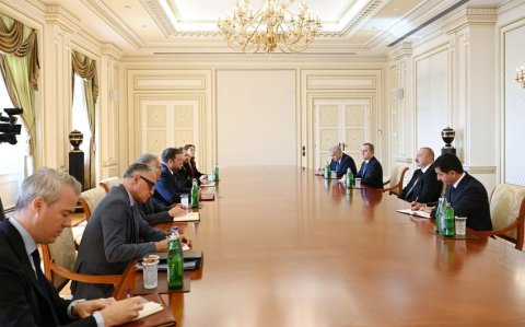İlham Əliyev Böyük Britaniyanın dövlət nazirini qəbul edib