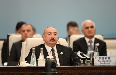 Çinin Tiencin şəhərində "ŞƏT plyus" formatında görüş keçirilib, Prezident İlham Əliyev tədbirdə çıxış edib -