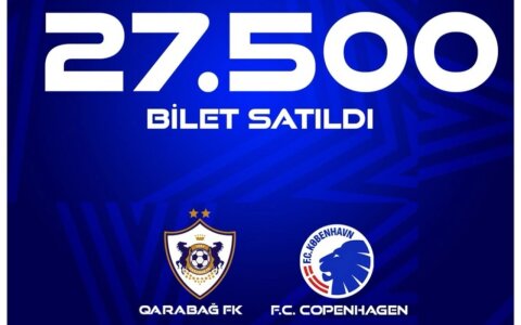"Qarabağ"ın oyununa 27 500 bilet satılıb