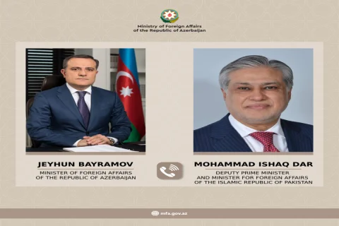 Azərbaycan və Pakistan XİN başçıları Yaxın Şərqdəki vəziyyəti müzakirə edib -