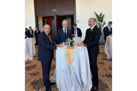 Prezident İlham Əliyev Misirdə Nikol Paşinyanla söhbətləşib