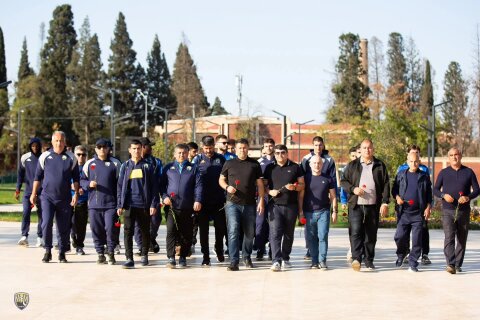 “Kəpəz” PFK-nın üzvləri Gəncə Memorial Kompleksini ziyarət ediblər